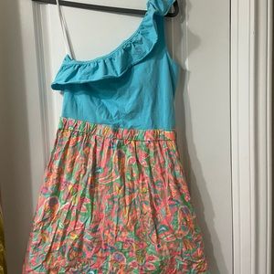 one shoulder lilly pulitzer dress